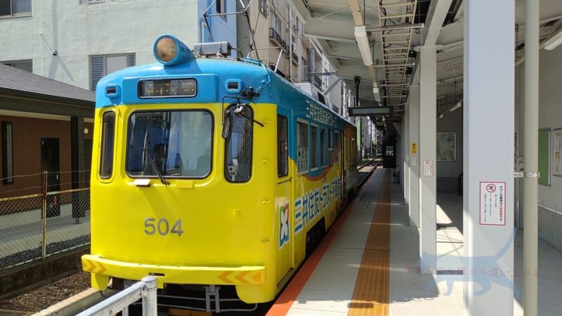 恵比寿町駅から阪堺電気軌道阪堺線に乗る。